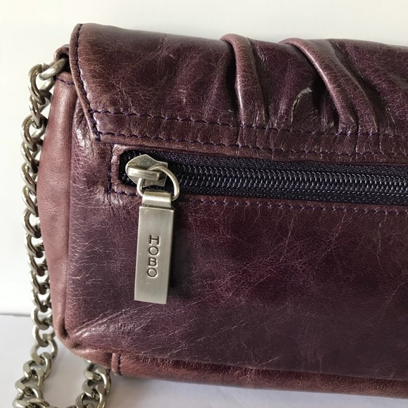 Hobo International Purple Leather Clutch Purse - Picture 7 of 8